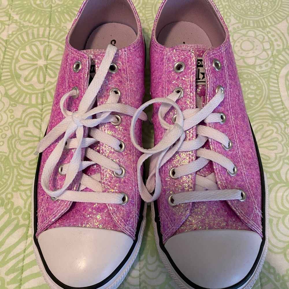 Converse Pink Glitter